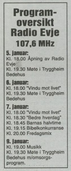 Fil:Radio Evje første annonse.JPG