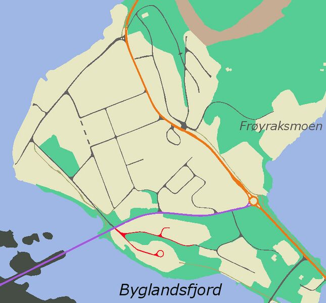 Fil:Byglandsfjord, Vassendfeltet kart.jpg