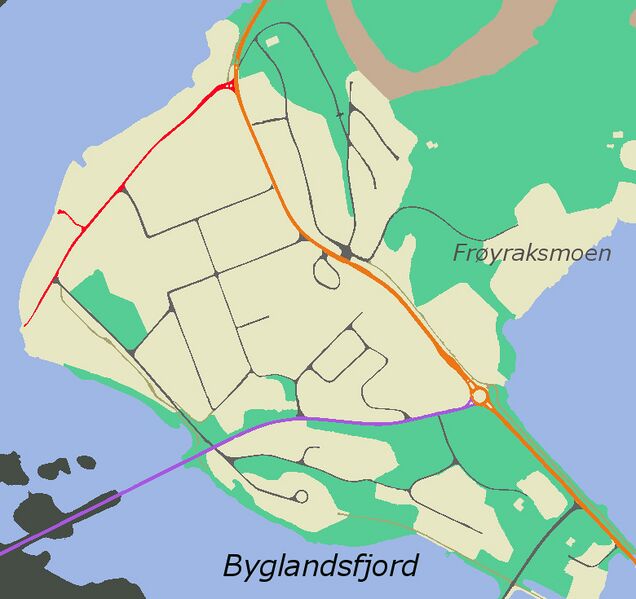 Fil:Byglandsfjord, Strandgata kart.jpg